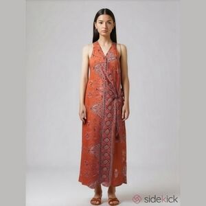 Kendall + Kylie Orange Boho Dress Size M
